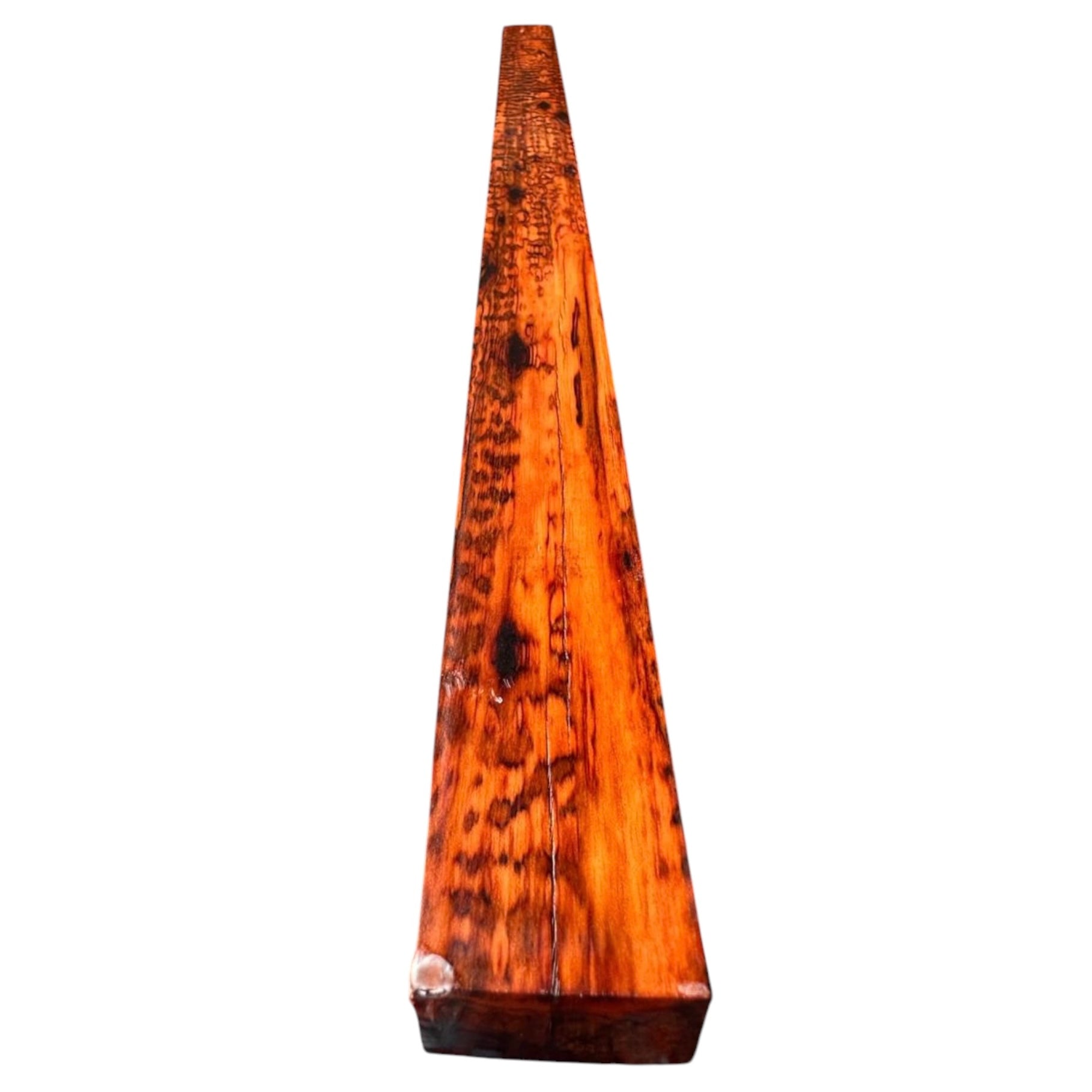 Opposite main view of a snakewood blank showing natural figure. MB010