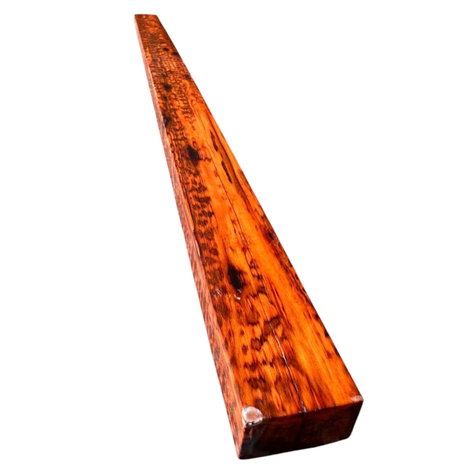 Side view 2 of a snakewood blank showing natural figure. MB010