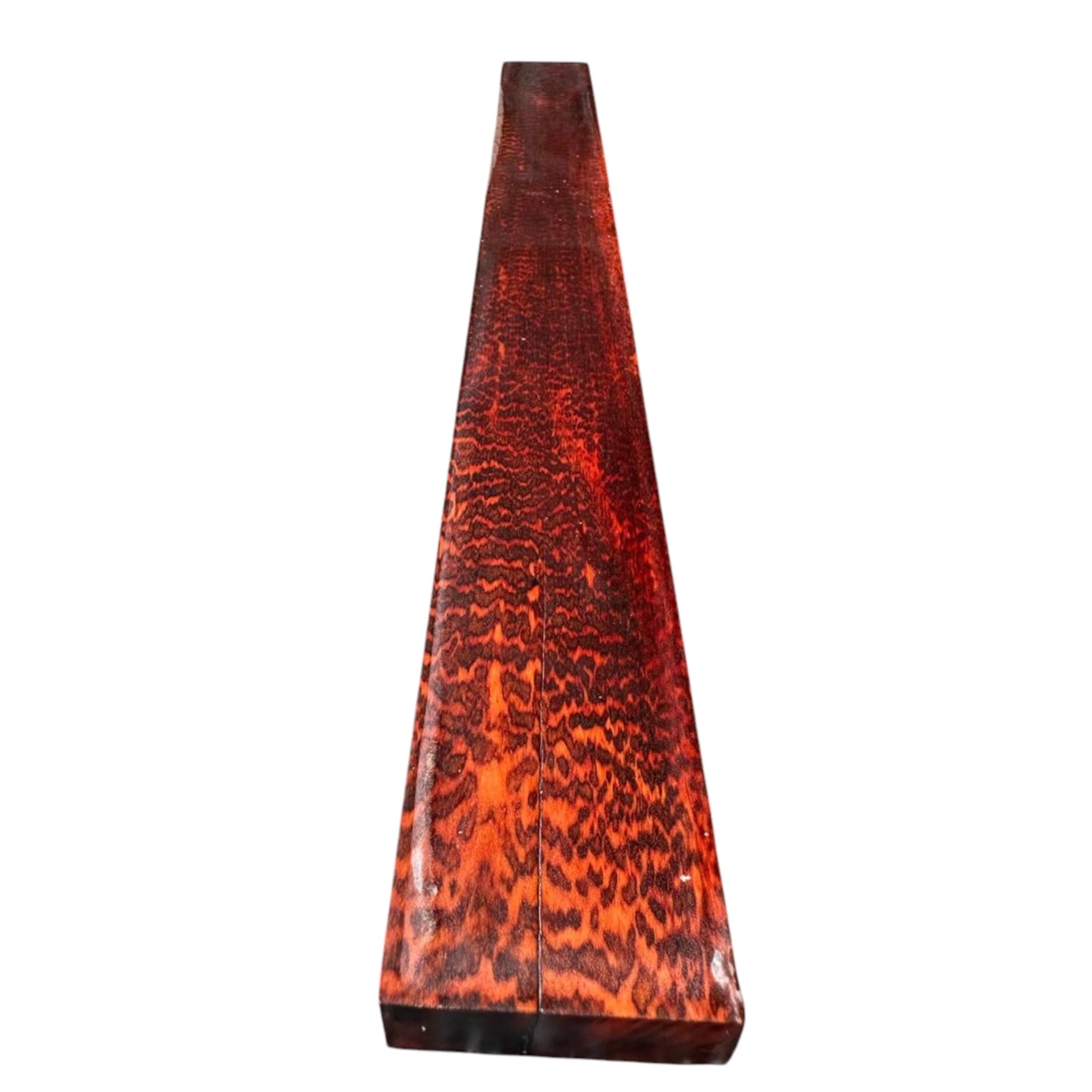 Opposite main view of a snakewood micro lumber showing natural figure. MB008