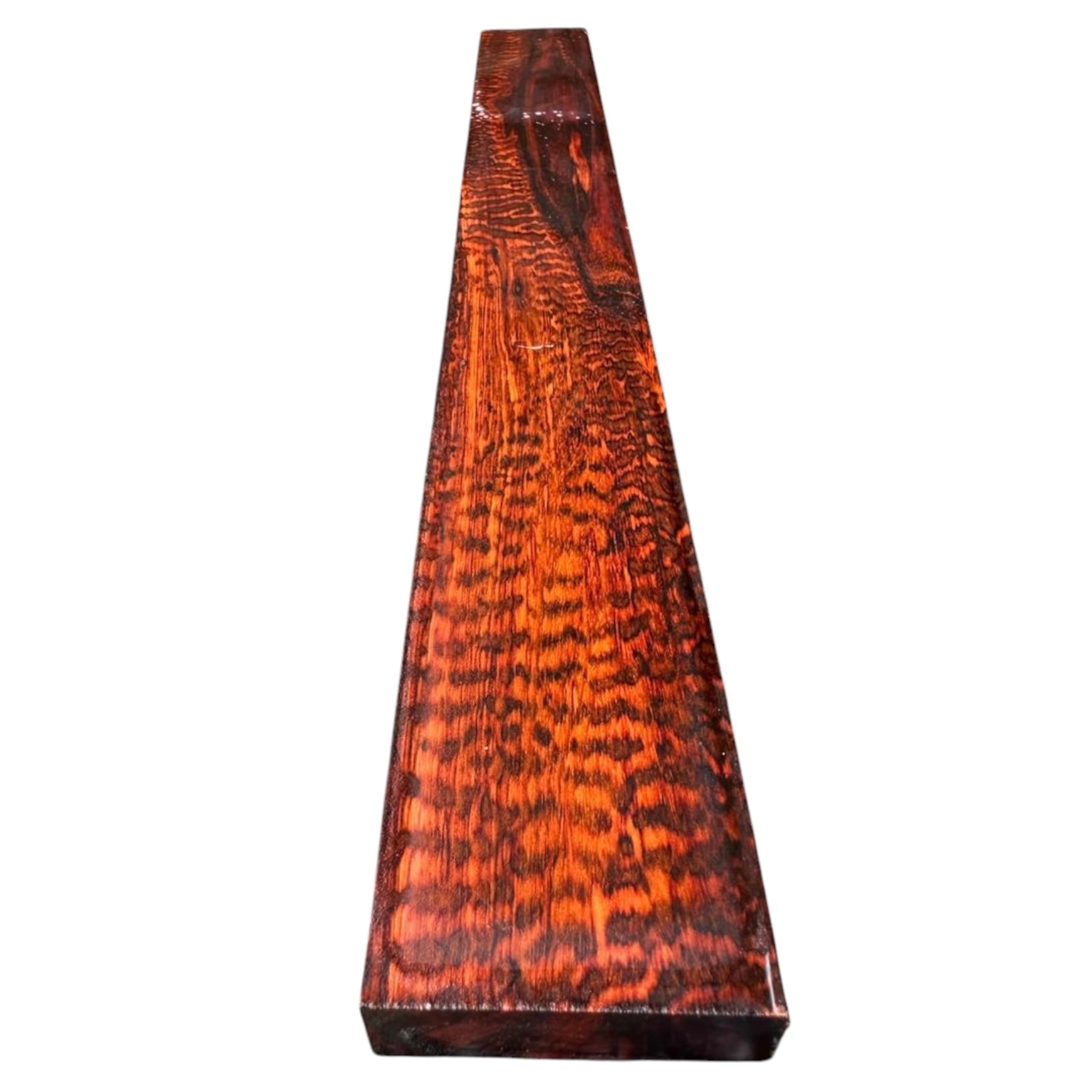 Main view of a snakewood micro lumber natural grain and figure MB006