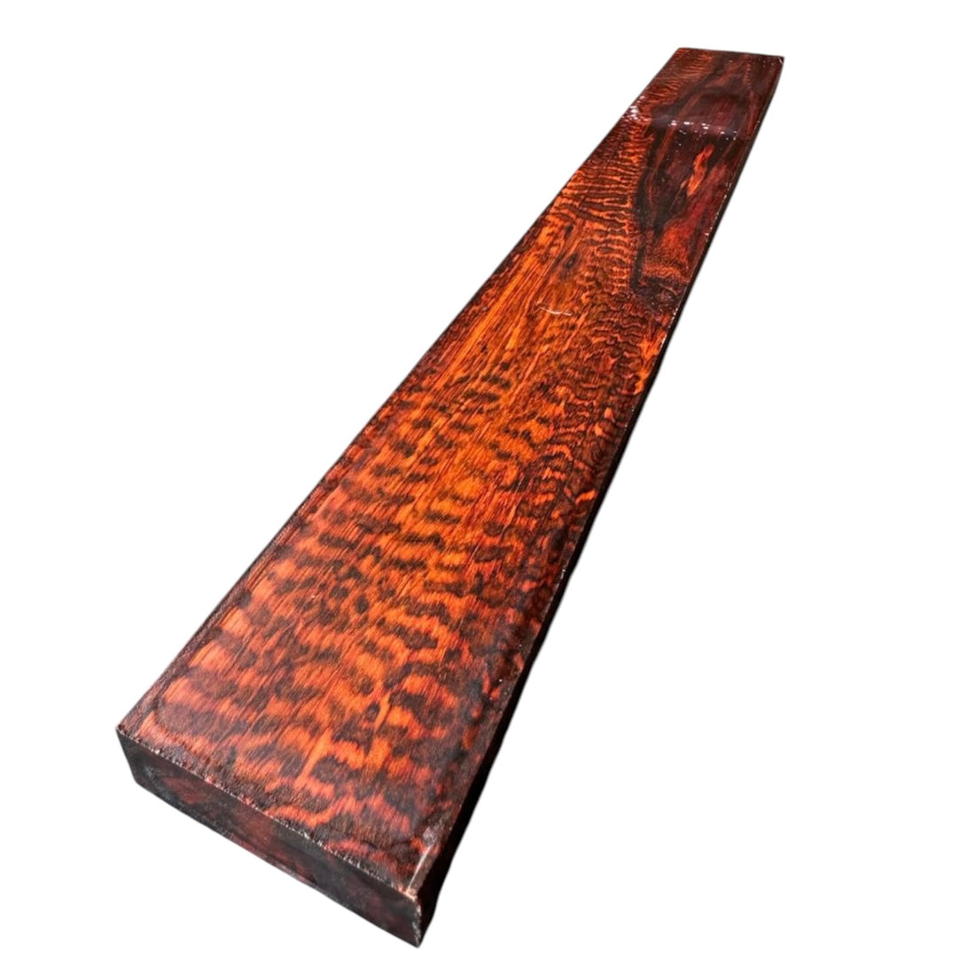Main view of a snakewood micro lumber natural grain and figure MB006