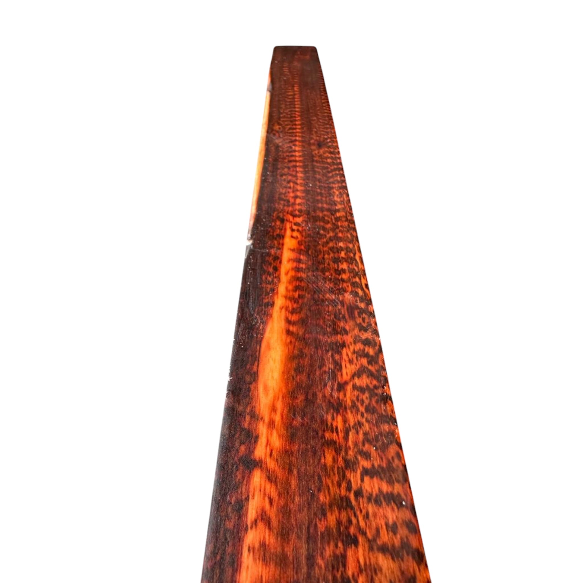 Close up view of a snakewood micro lumber showing natural figure. MB011