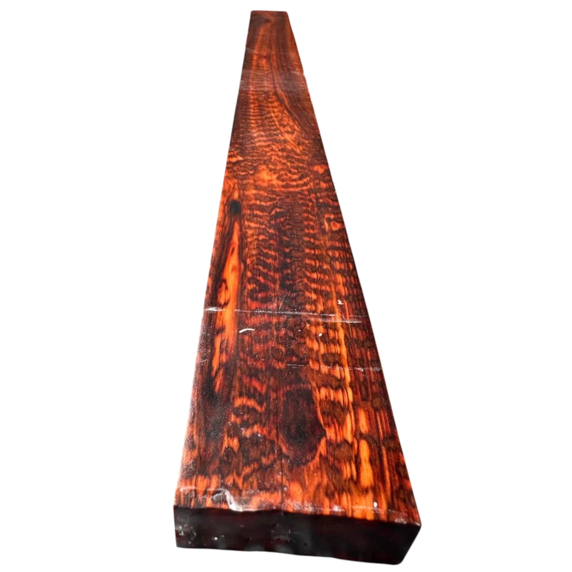 Main view of a snakewood micro lumber natural grain and figure MB011