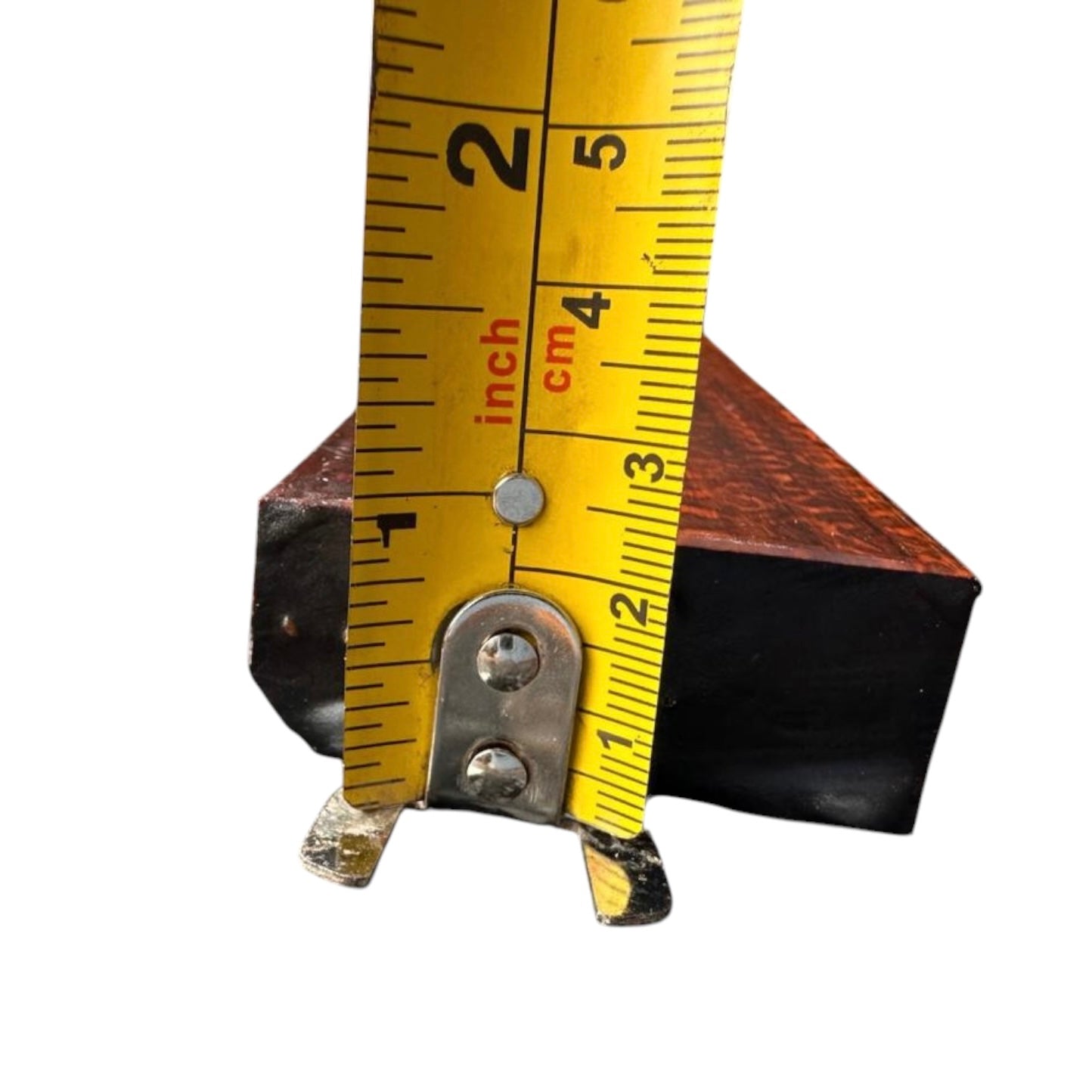 
Thickness measurement of a snakewood micro lumber showing 0.90inches. MB009