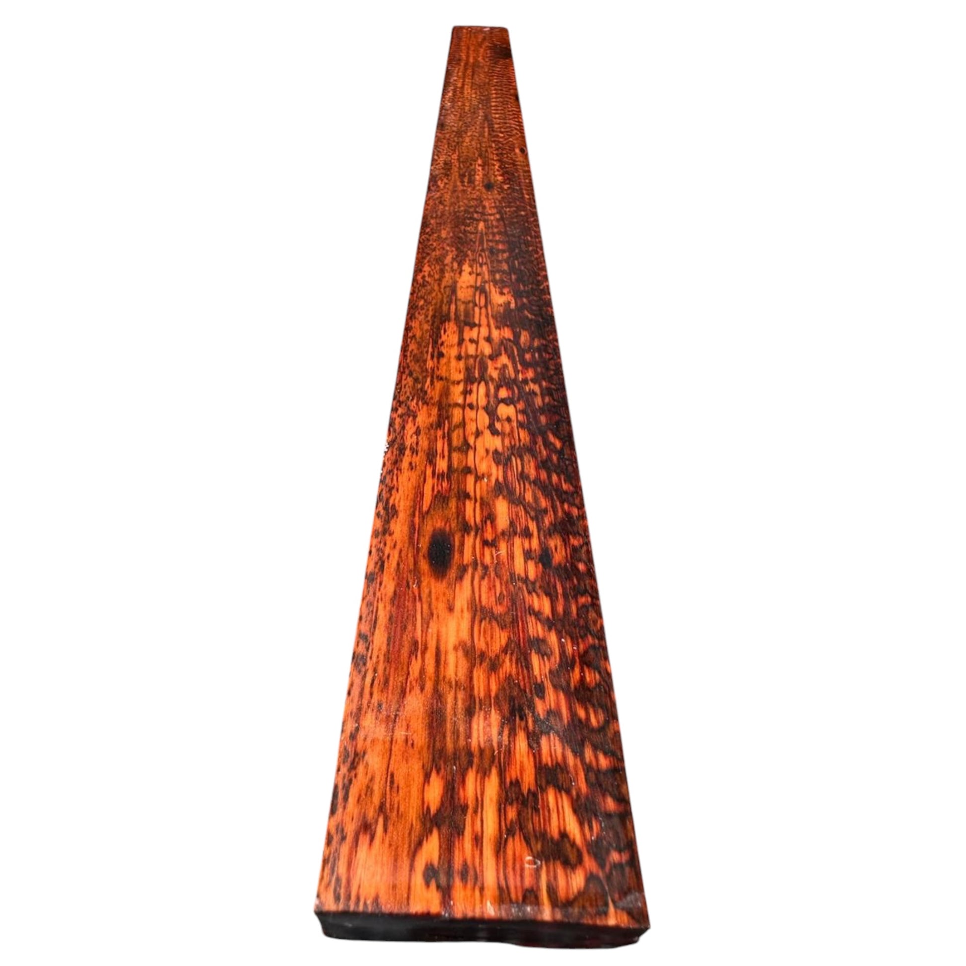 Opposite main view of snakewood micro lumber showing natural figure. MB001