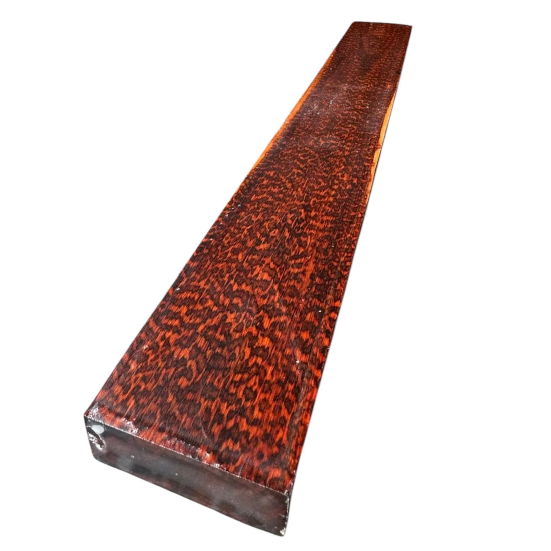 Main view of a snakewood micro lumber natural grain and figure MB005