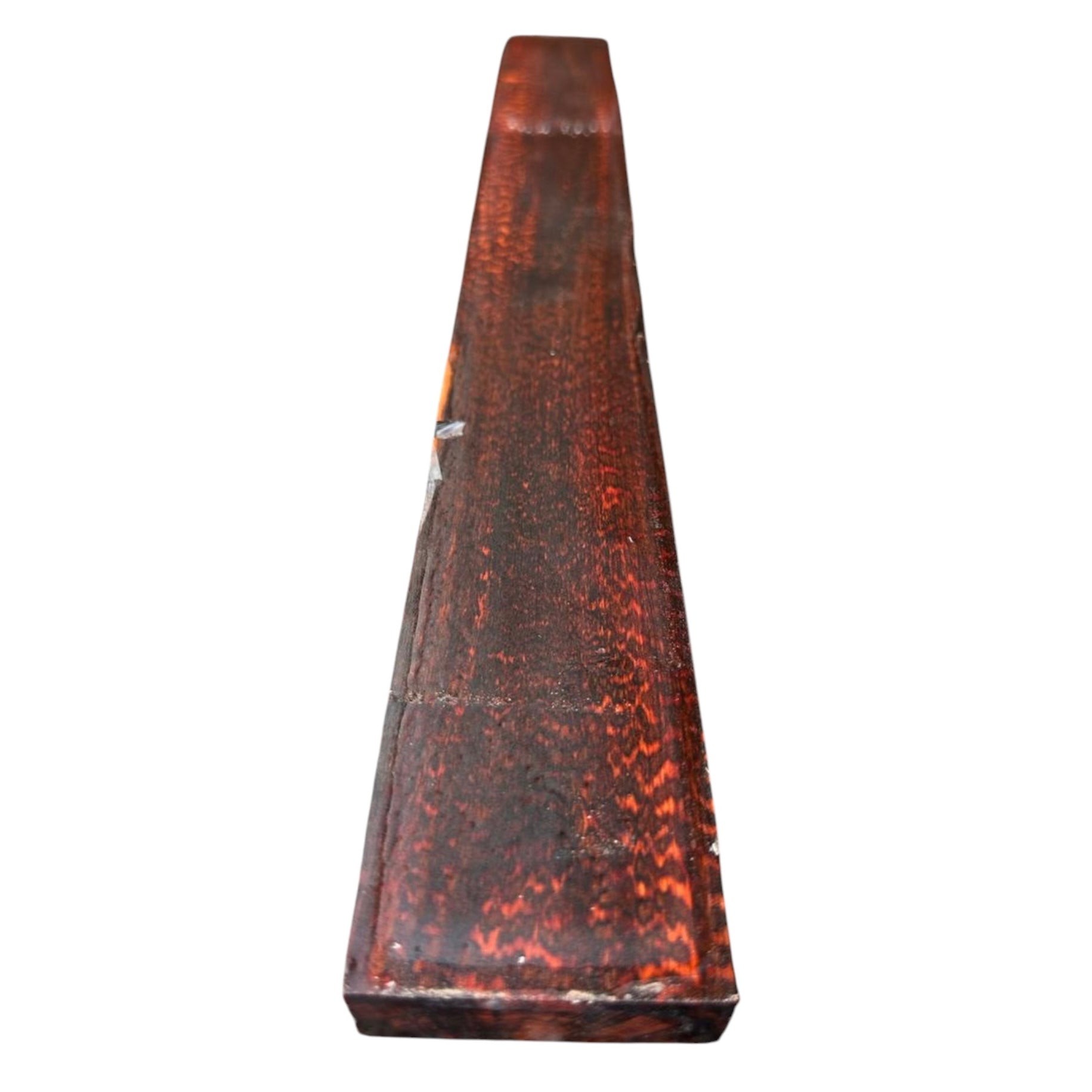 Opposite main view of a snakewood micro lumber showing natural figure. MB006