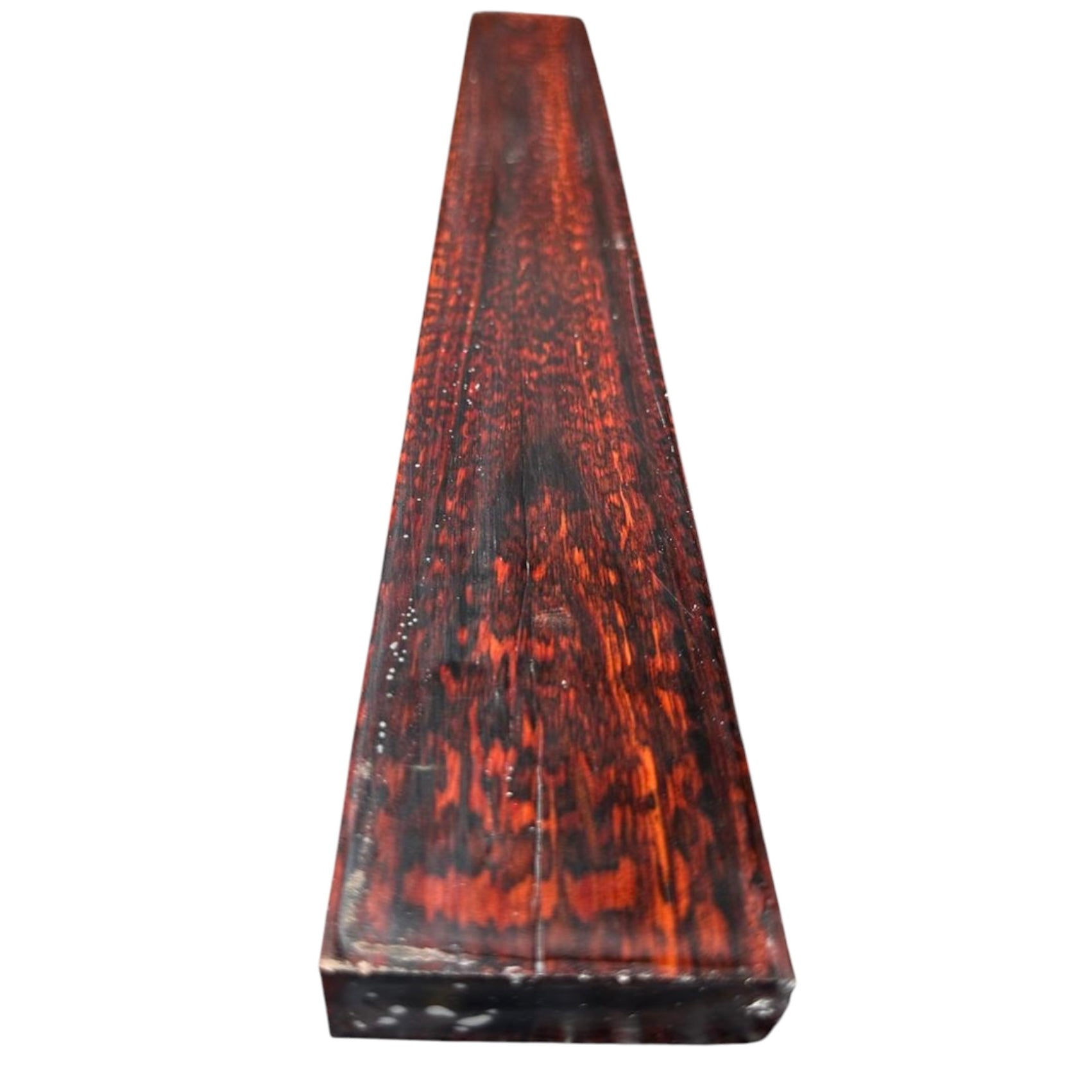 Opposite main view of a snakewood micro lumber showing natural figure. MB002