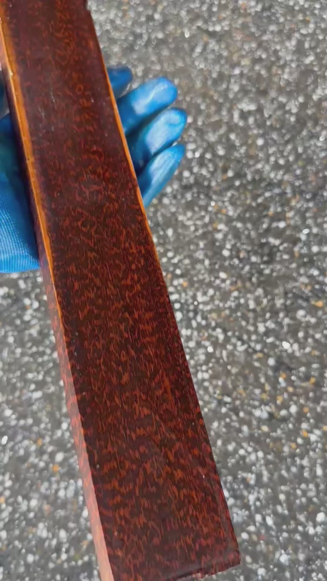 Video preview of a snakewood micro lumber showing multiple viewing angels. MB005